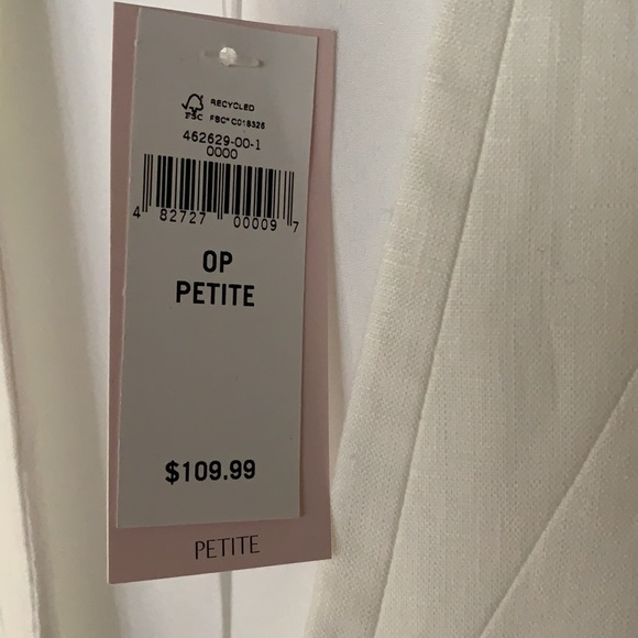 New with tags Banana Republic White linen blazer - Picture 3 of 11